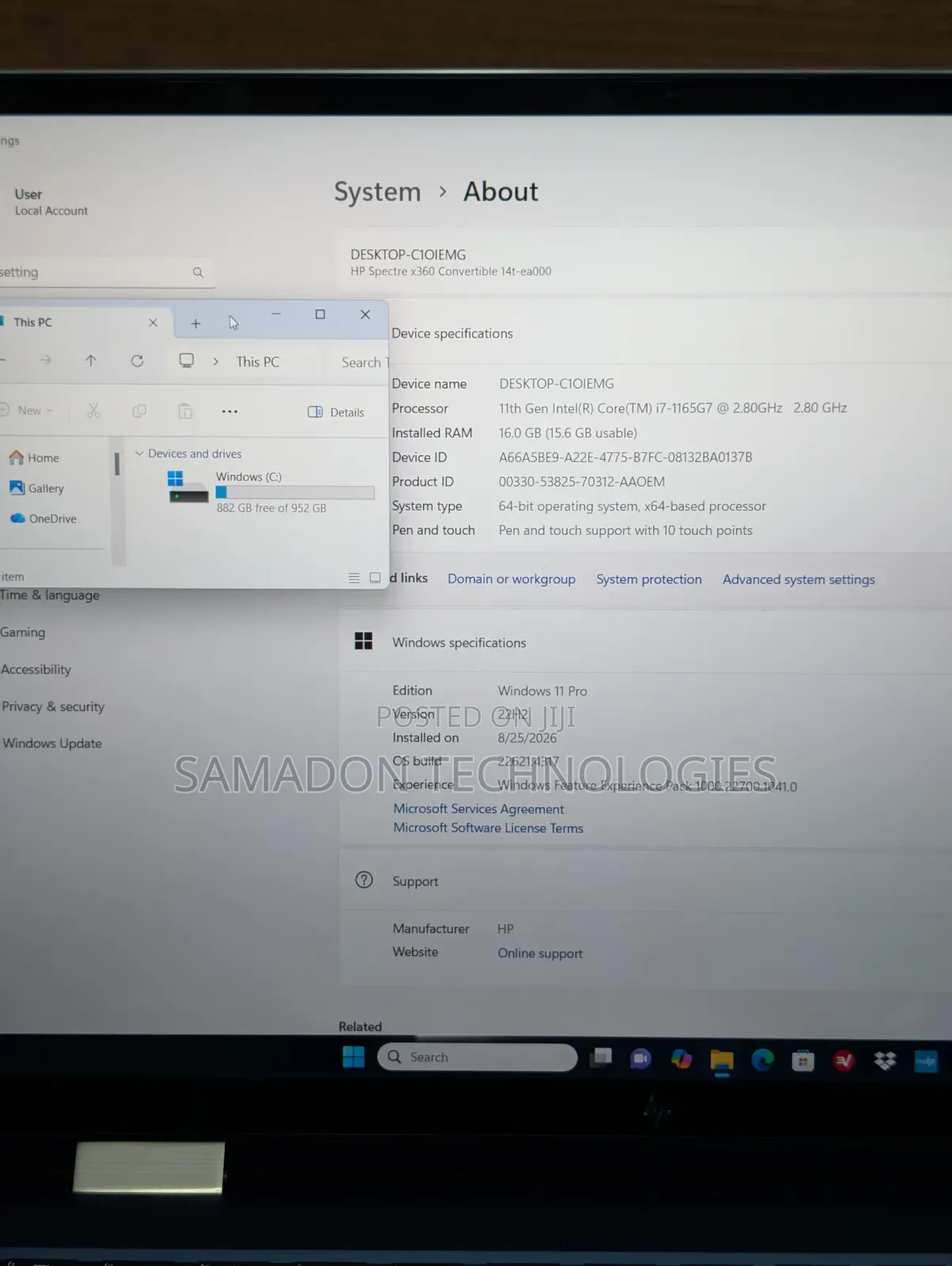 Laptop HP Spectre 14 16GB Intel Core i7 SSD 1T