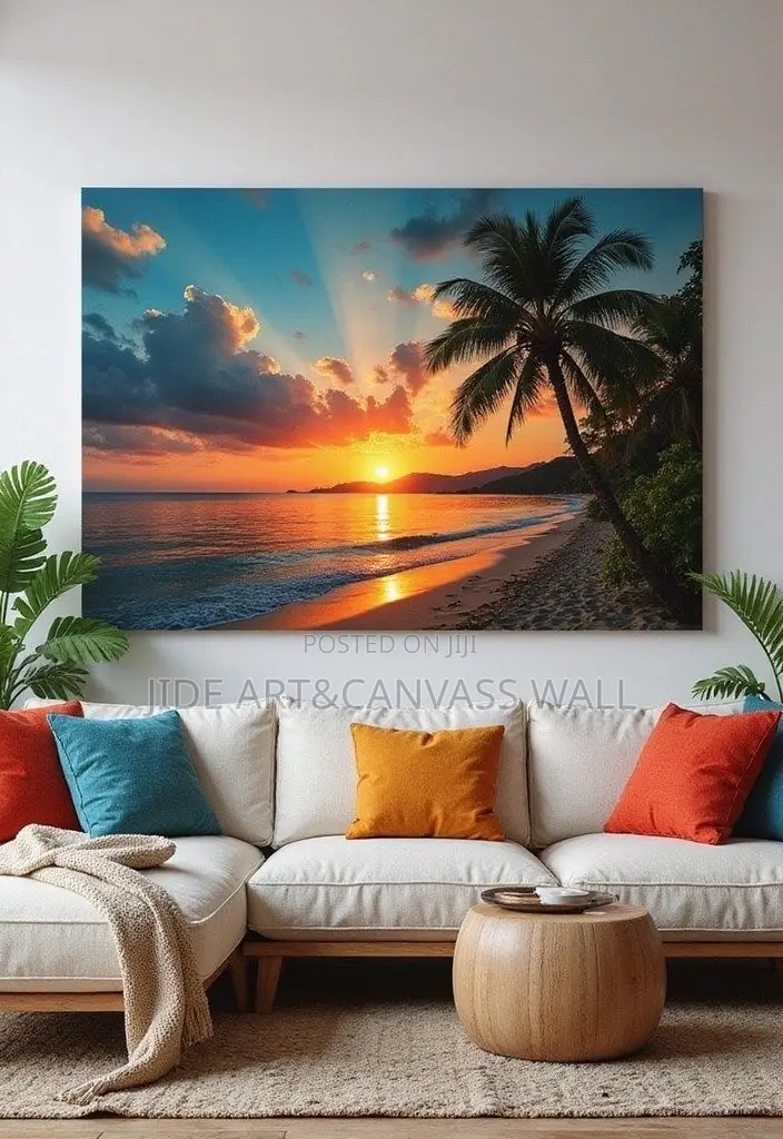 A Rising Sun Modern Canvas Wall Decor