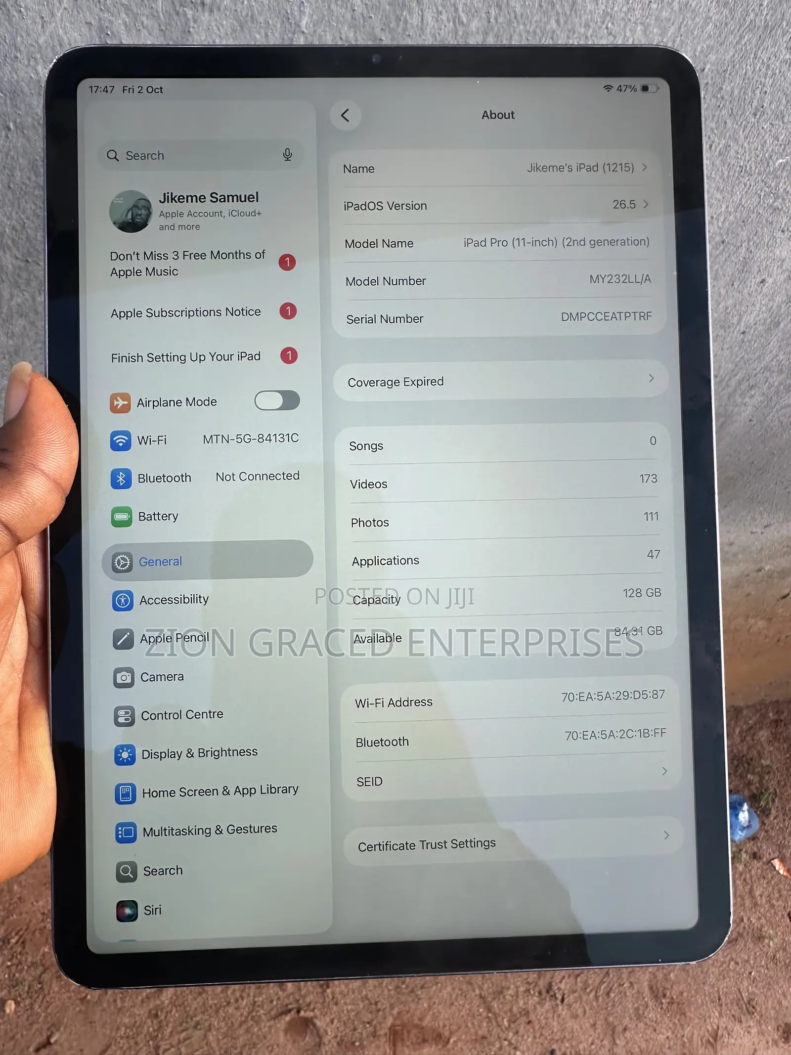 Apple iPad Pro (2022) 128 GB Black