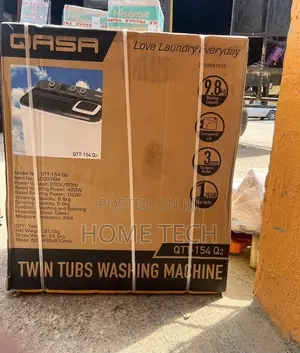 Qasa 9.5kg Semi-Automatic Twin Tub Washing Machine With Spin Dryer