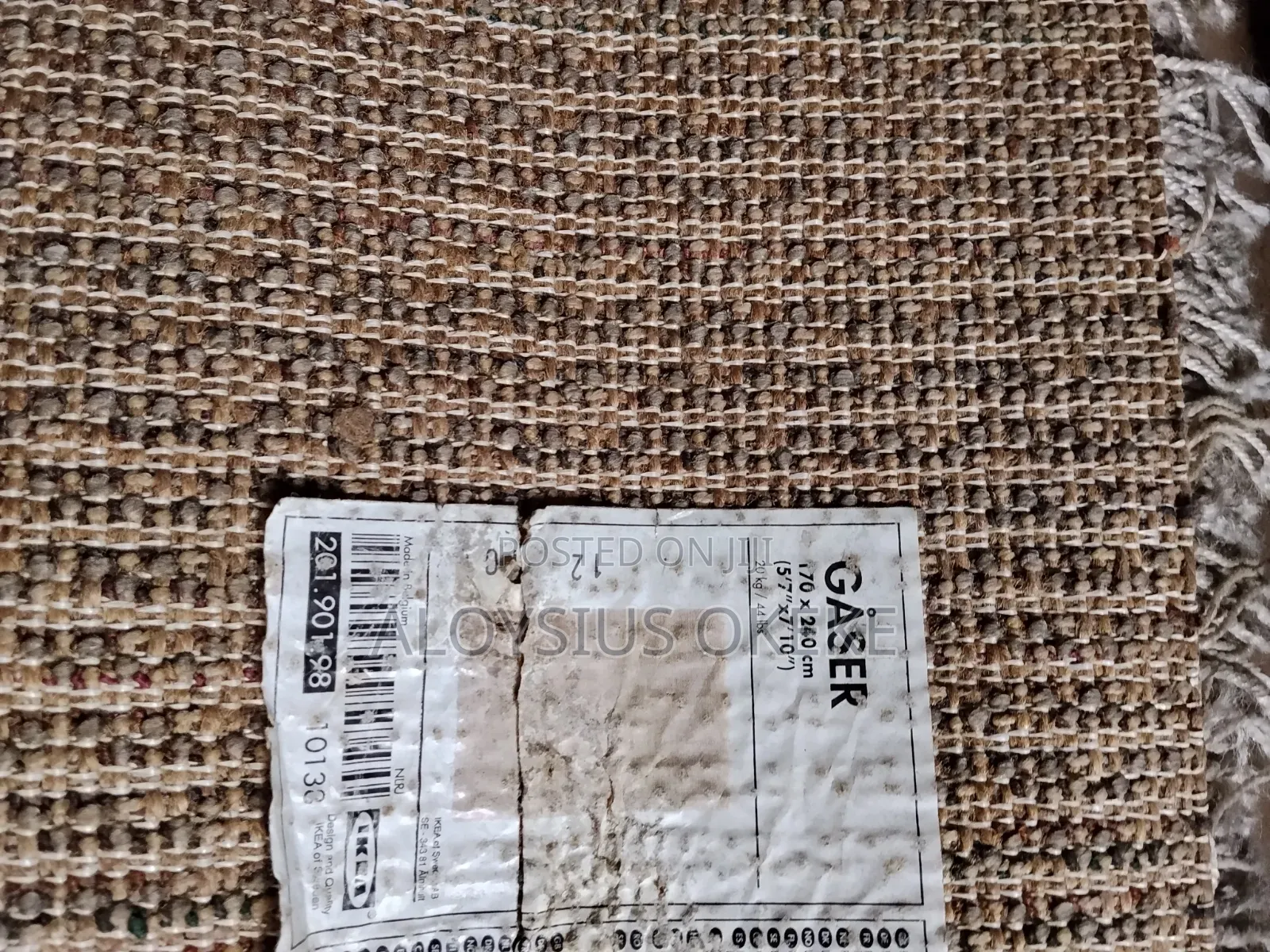 Foreign Imported Center Rug Carpet