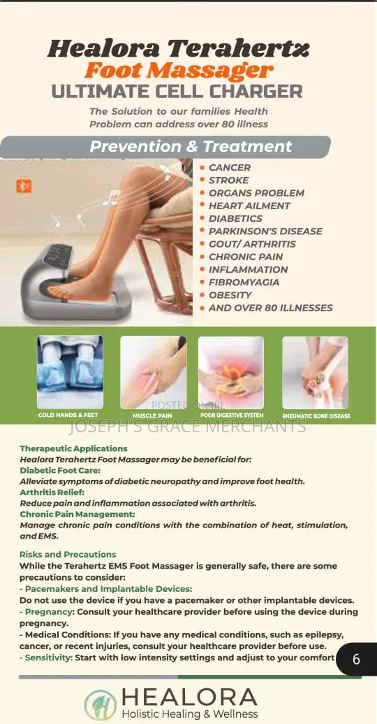 Healora Terahertz P90 , P90+ PEMF Therapy Device