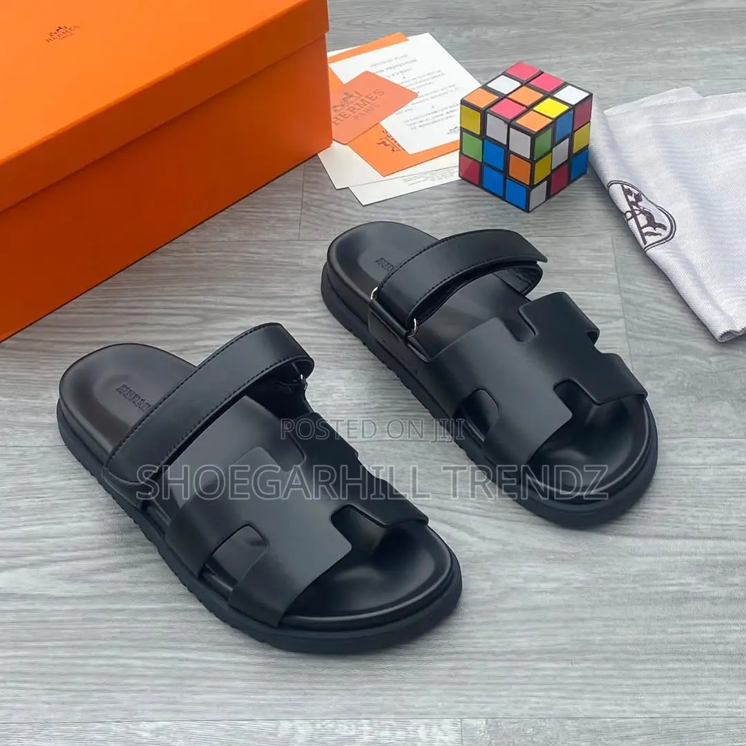 Quality Hermes Palm Slippers for Men