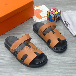 Quality Hermes Palm Slippers for Men