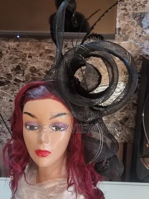 Black Spiral Fascinator