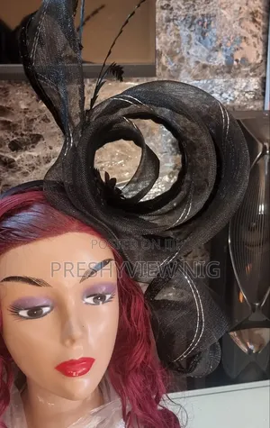 Black Spiral Fascinator