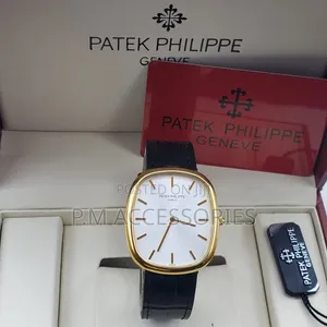 Luxury Patek Phillipe Geneve Flat Leather Watch