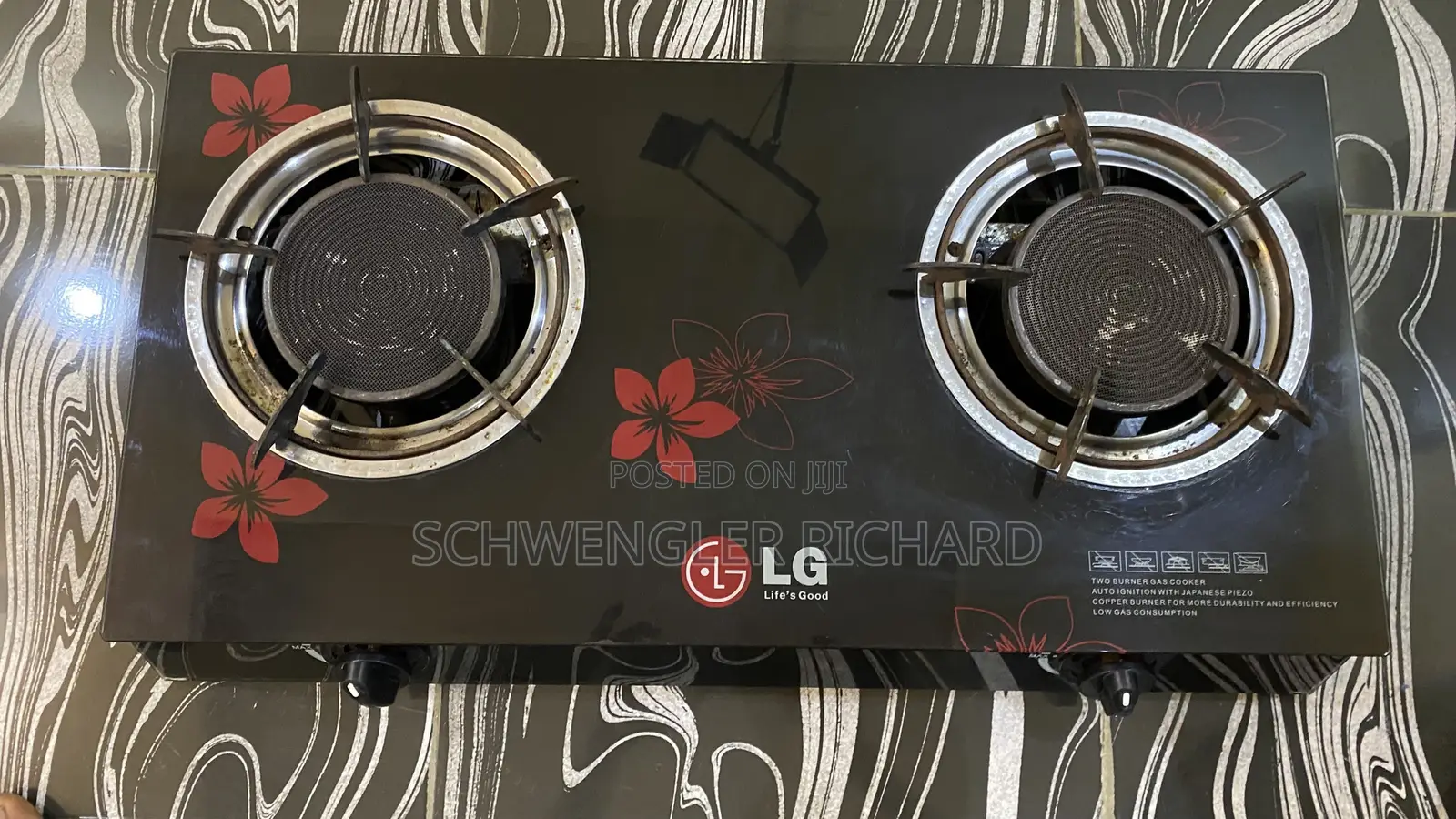 LG Table Gas Double Burner