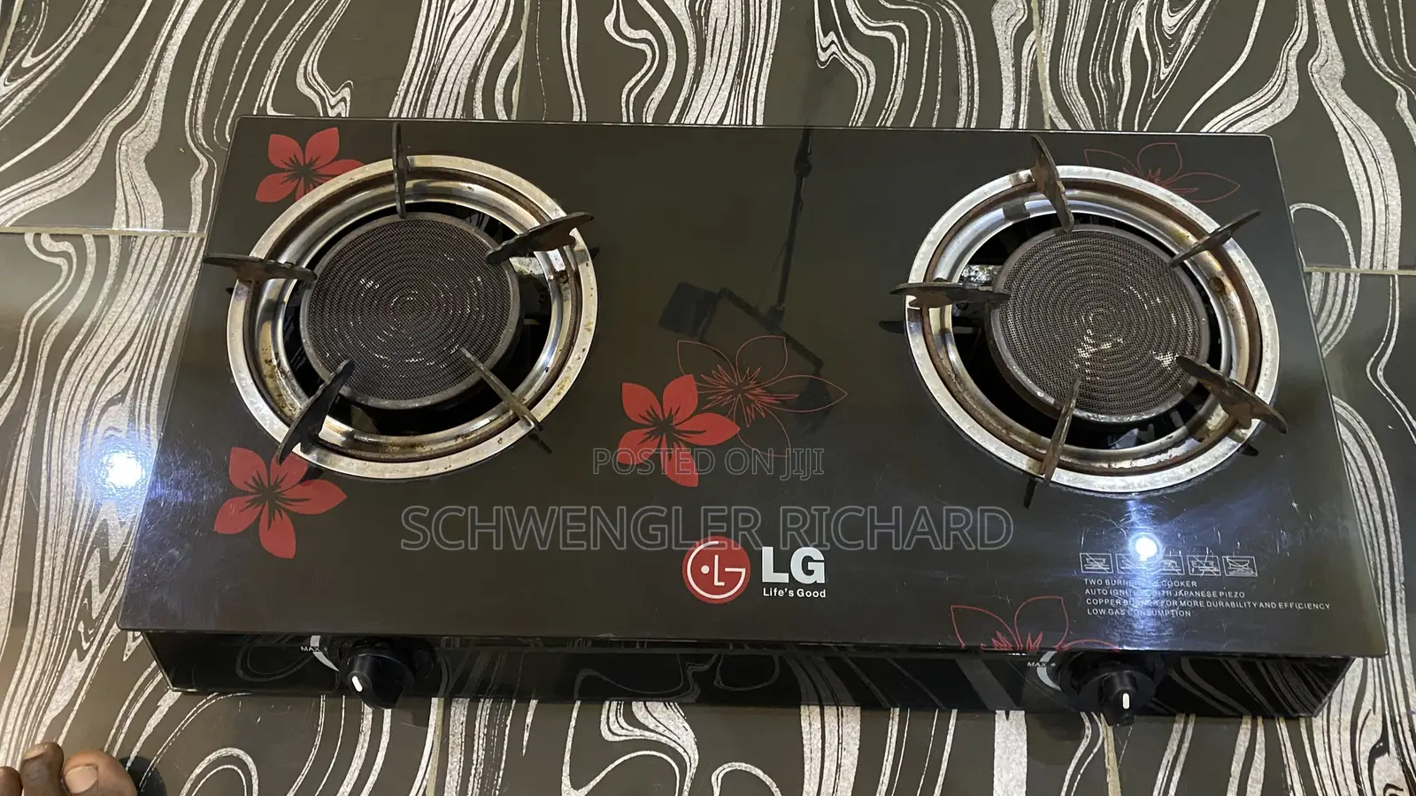 LG Table Gas Double Burner