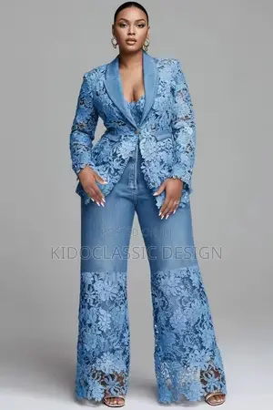 Women’s Lace Jeans Denim Set