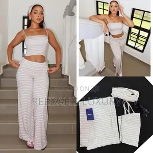 ROSE Striped 2-Piece Co-Ord Set