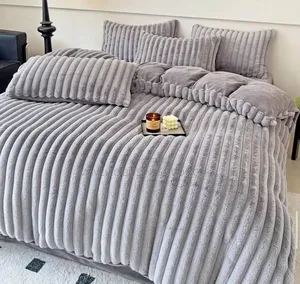 Fluffy Duvet and Bedsheet and Pillowcase