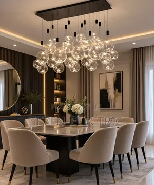 Crystal Glass Dropping Pendant Chandelier 093