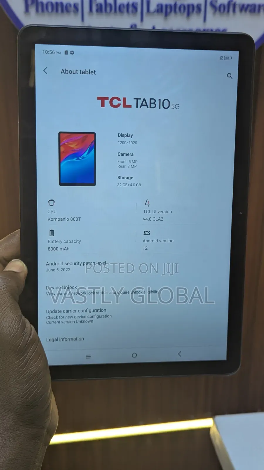 TCL Tab 10s 5G 32 GB Black