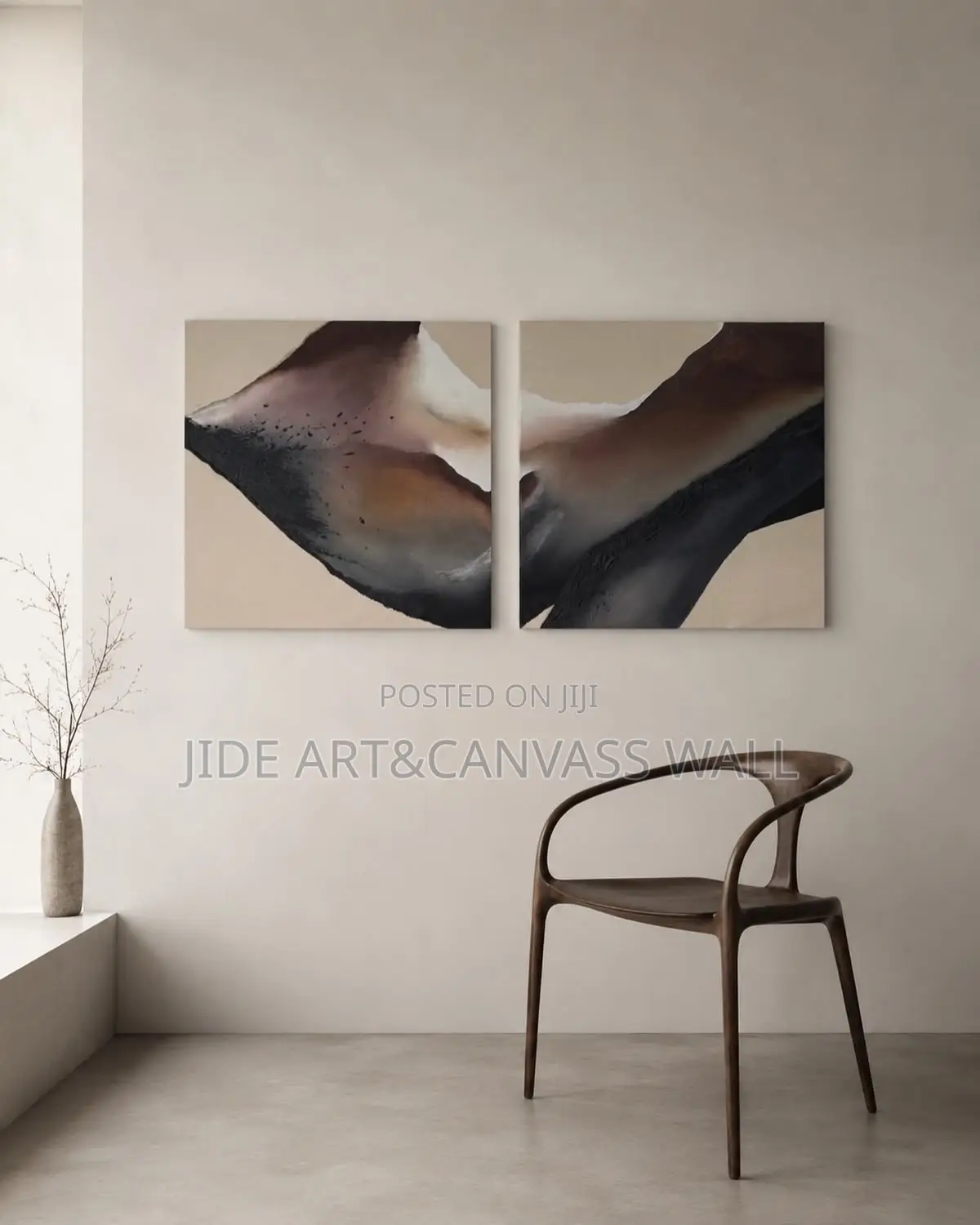 Split Wall Abstract Art Decor