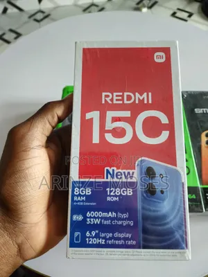 New Xiaomi Redmi 15C 128 GB Black