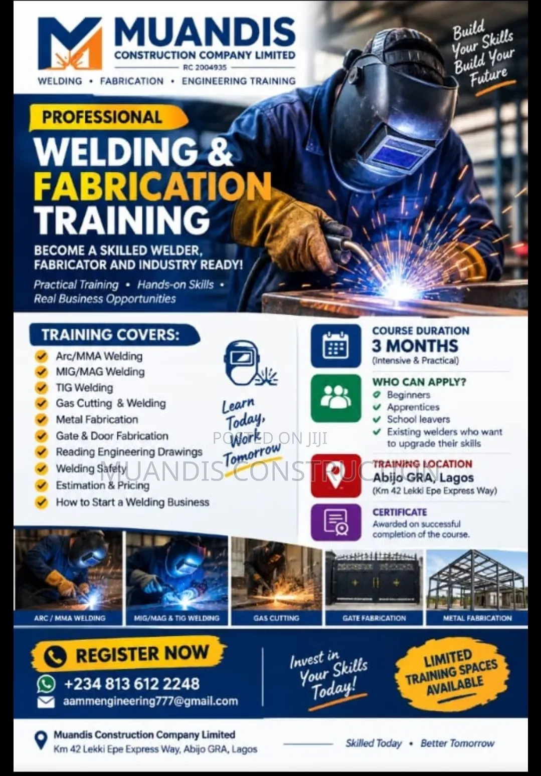 3 Months Welding Skill Training Programme