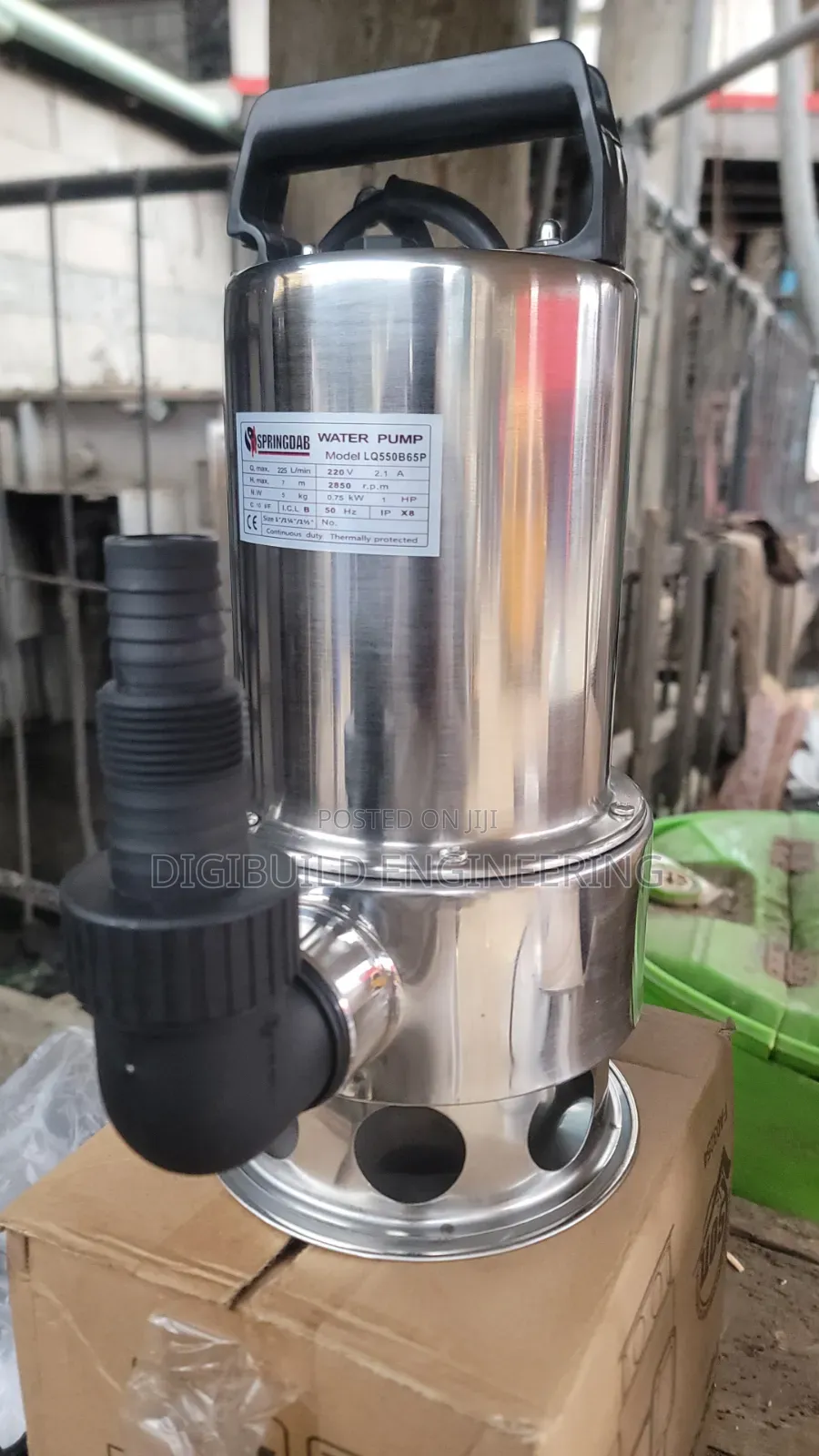1hp Springdab Stainless Sewage Pump