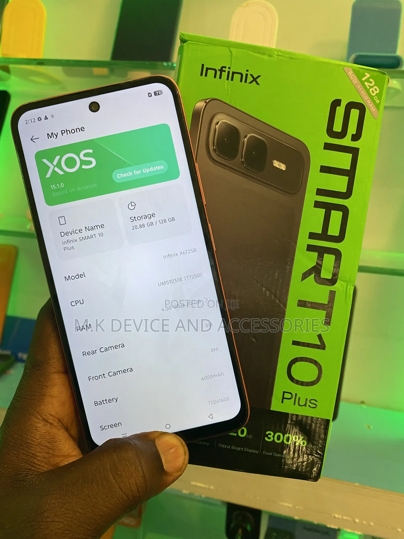 Infinix Smart 10 Plus 128 GB Orange