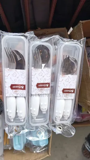 Two Piece Kids' Stainless Steel Cutlery Set (Souvenir)