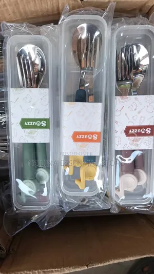 Children's Stainless Steel Spoon and Fork Set (Souvenir)