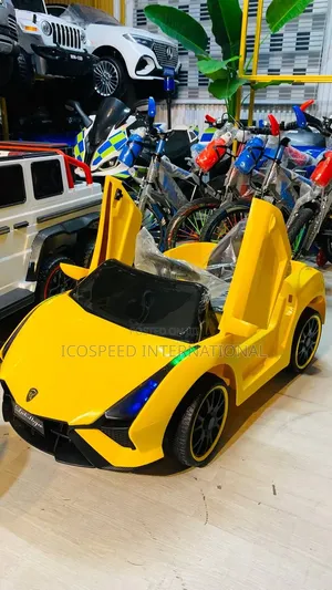 Yellow Lamborghini Electric Ride-on Car for Kids Age 1-5 With Remote