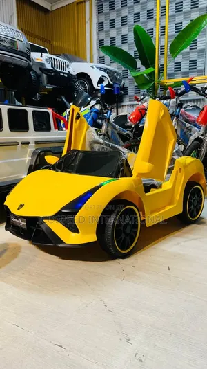 Yellow Lamborghini Electric Ride-on Car for Kids Age 1-5 With Remote