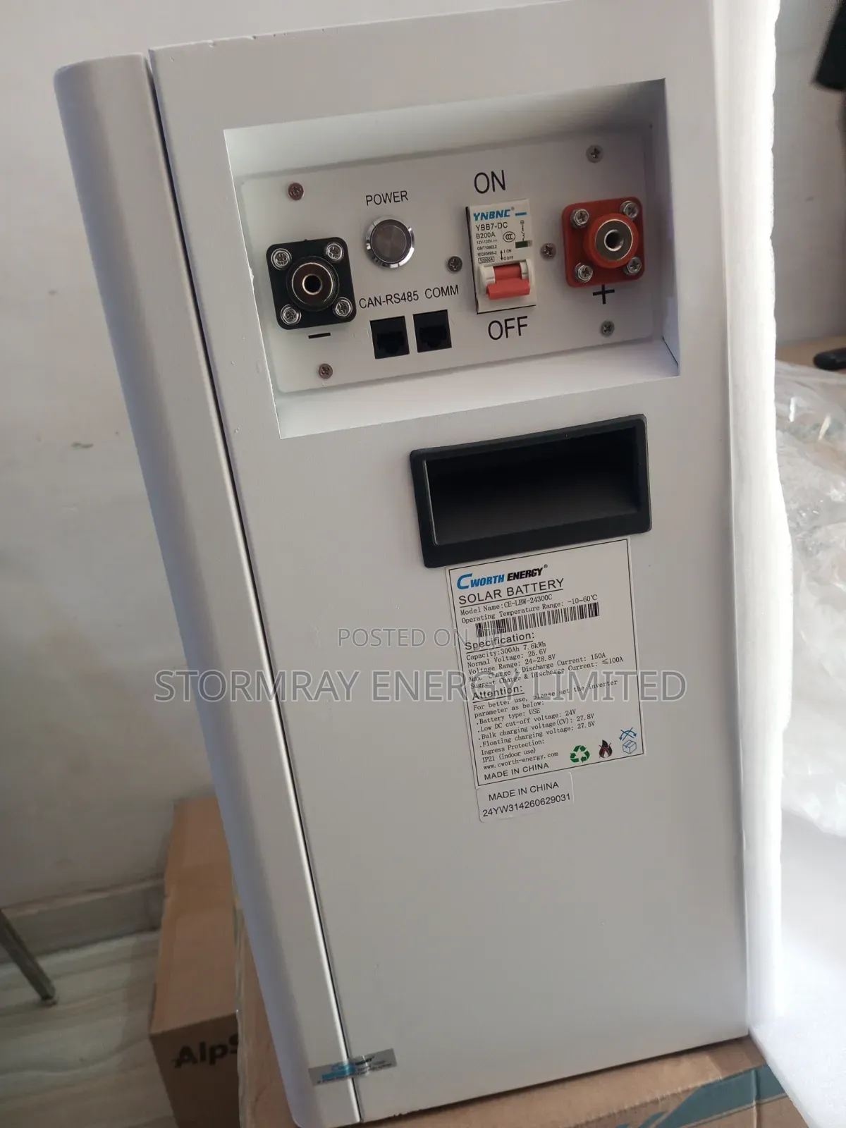 7.6kWh 24v CWorth Energy Lithium Battery