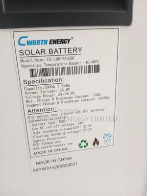 7.6kWh 24v CWorth Energy Lithium Battery