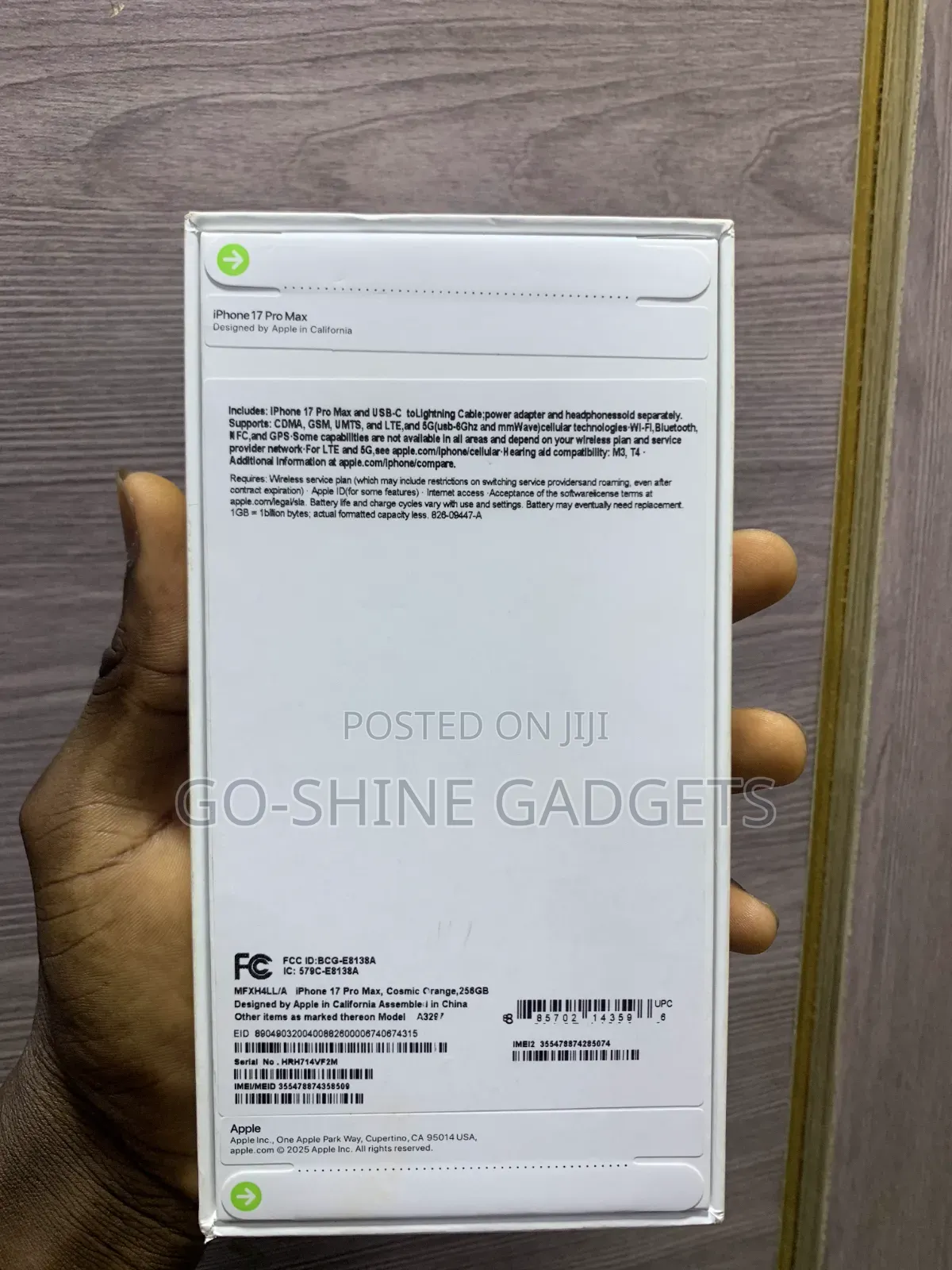 New Apple iPhone 17 Pro Max 256 GB Orange
