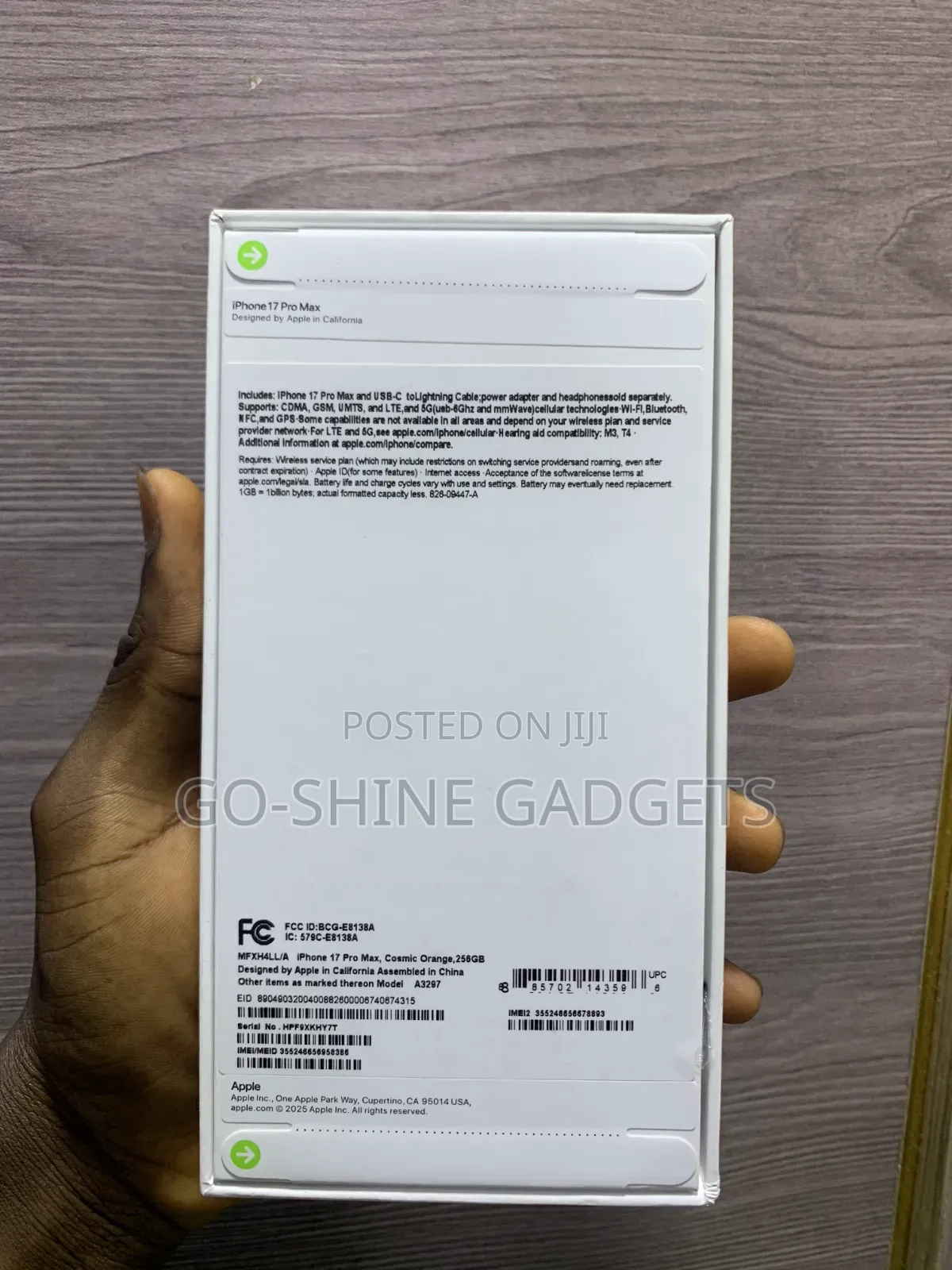New Apple iPhone 17 Pro Max 256 GB Orange