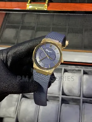 Luxury Feragamo Flat Rubber Watch