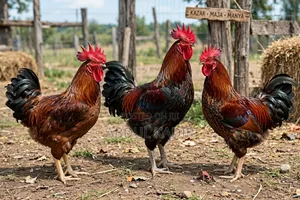 Manyan Zakaran Maja (Noiler) - Adult Noiler Roosters - Big & Healthy