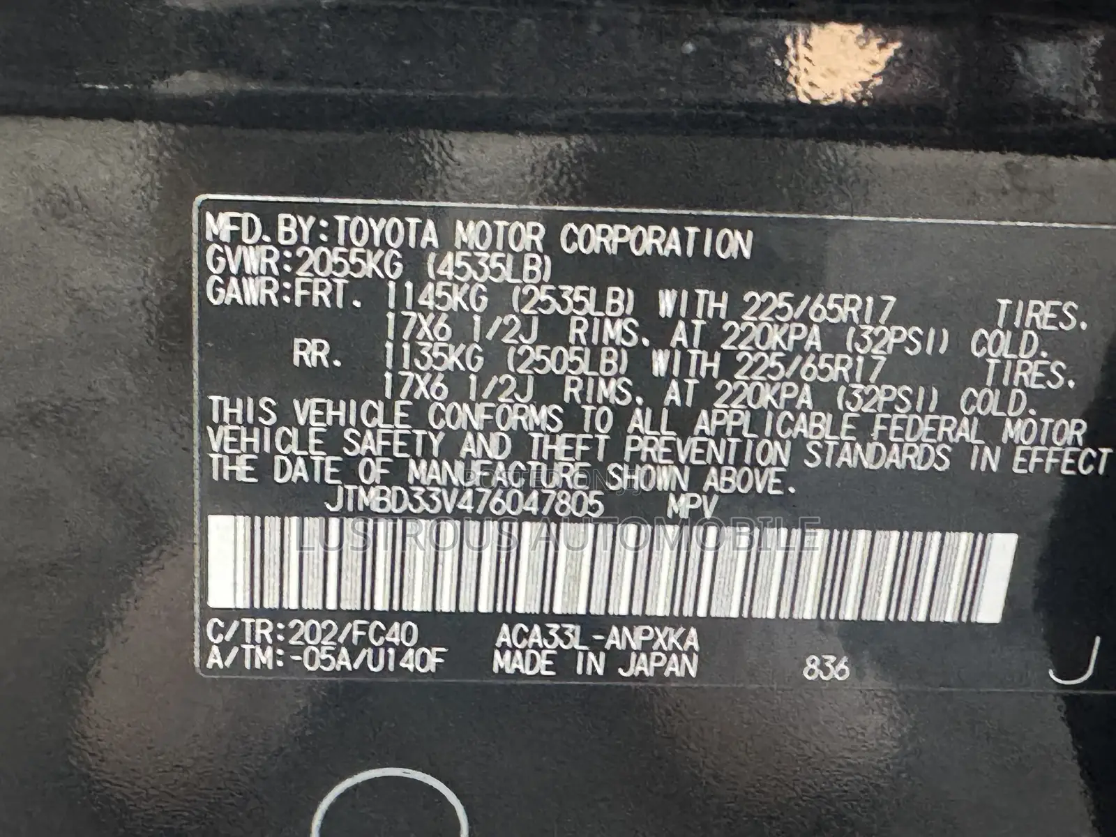 Toyota RAV4 2008 Black