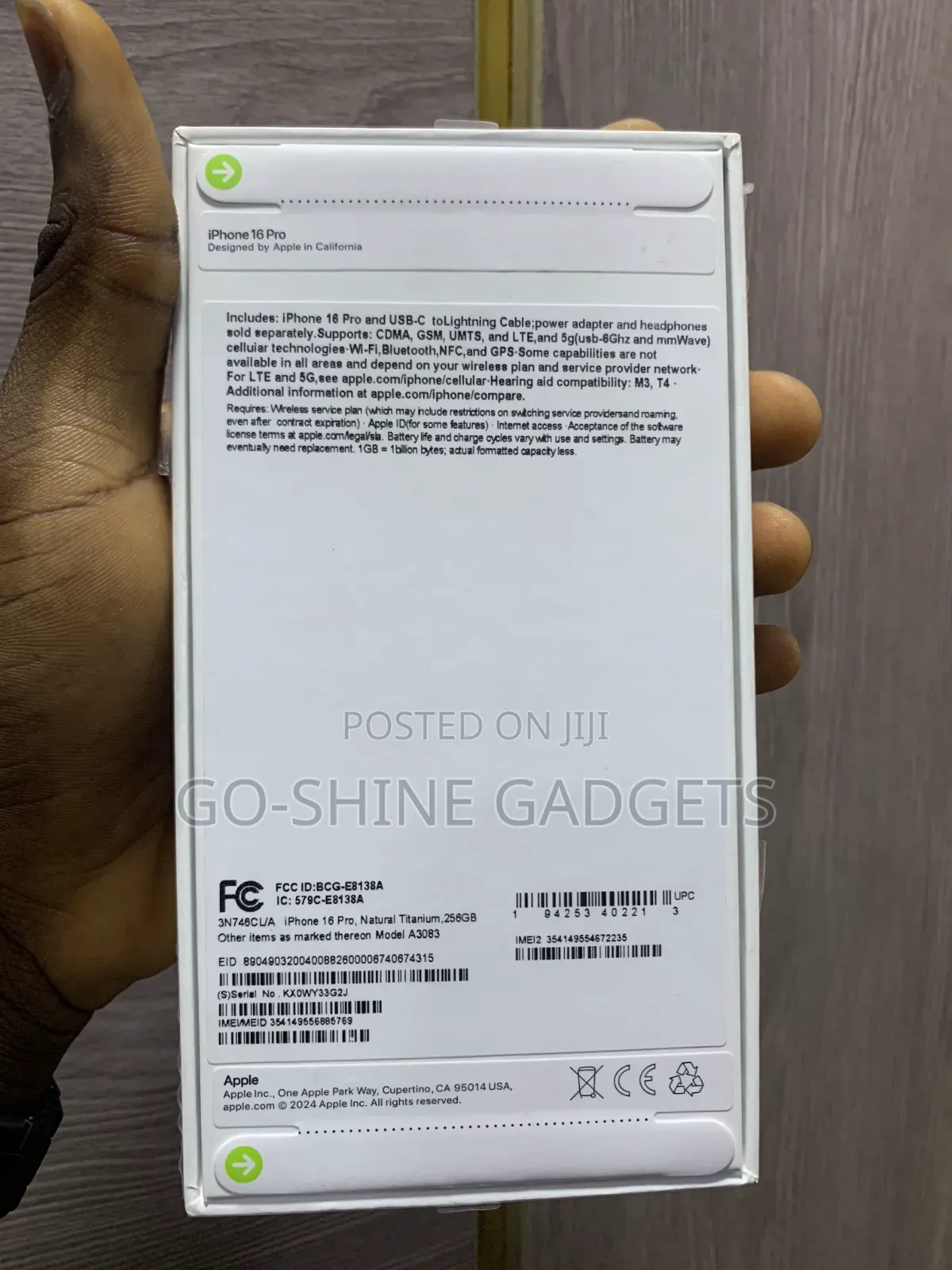 New Apple iPhone 16 Pro 256 GB Gray