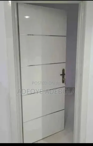 White HDF Wooden Door