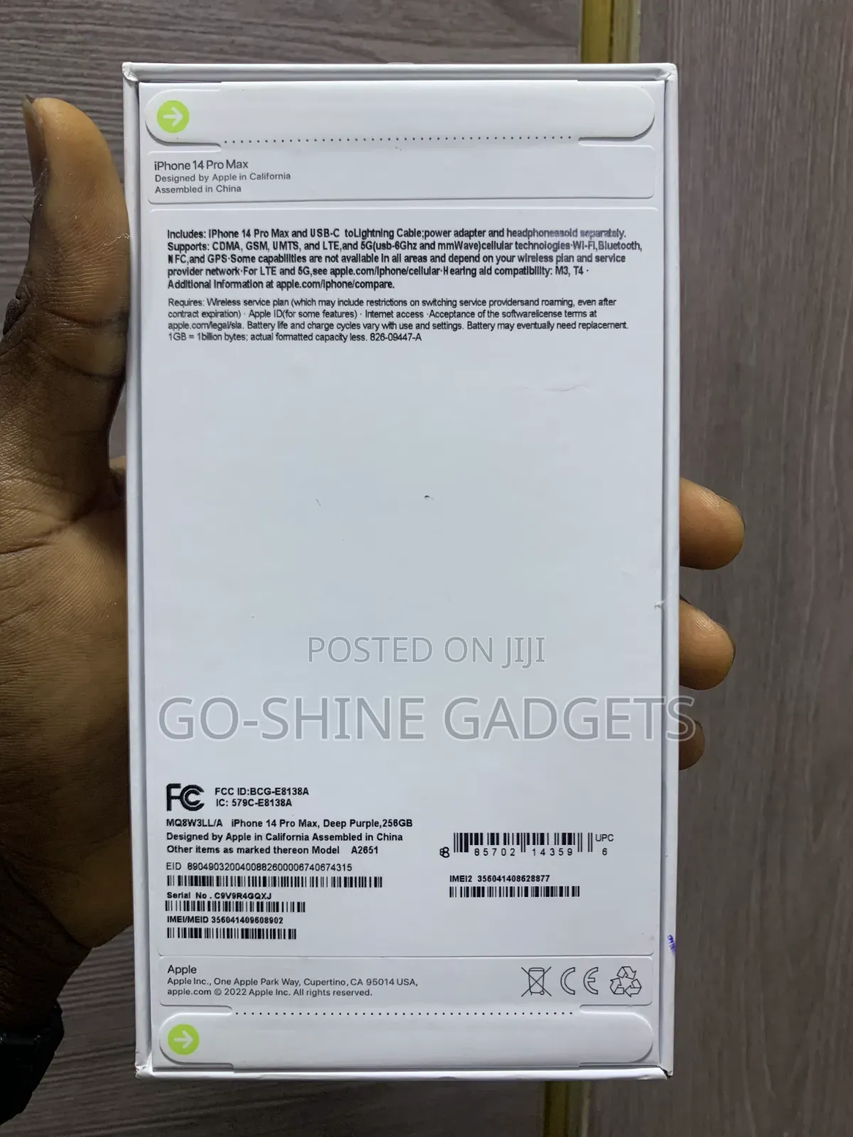New Apple iPhone 14 Pro Max 256 GB Purple