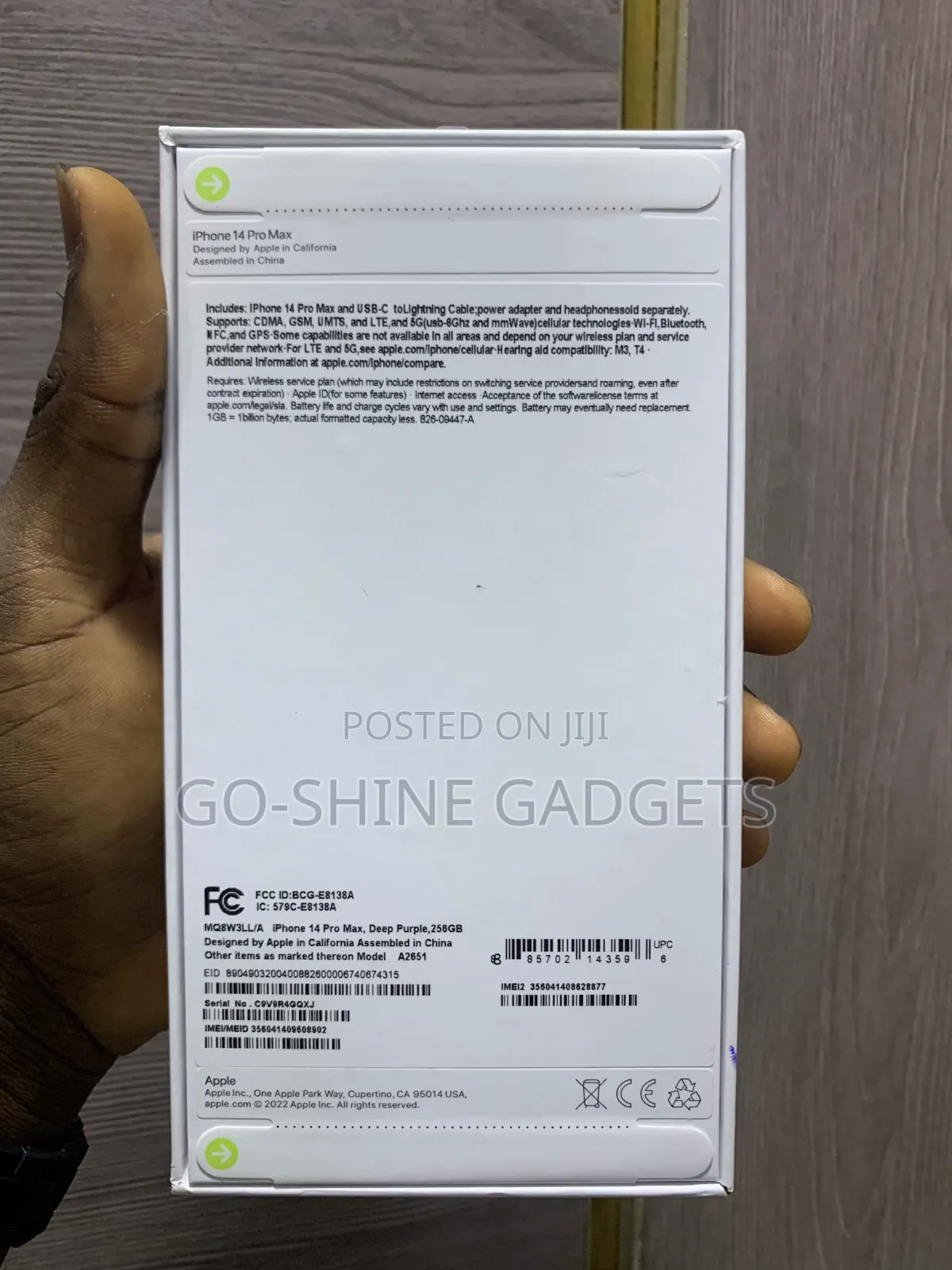 New Apple iPhone 14 Pro Max 256 GB Purple