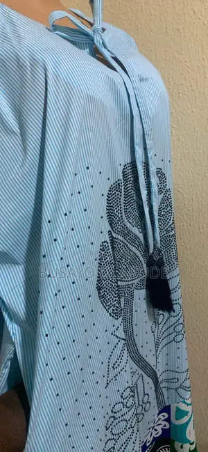 Mix Fabric Bubu With Rhinestone