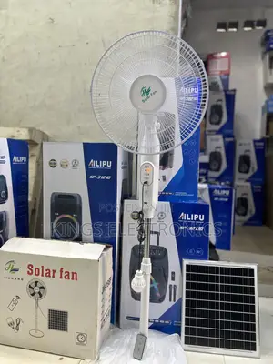 JH Solar Standing Fan