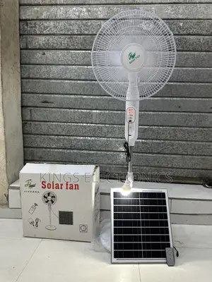 JH Solar Standing Fan