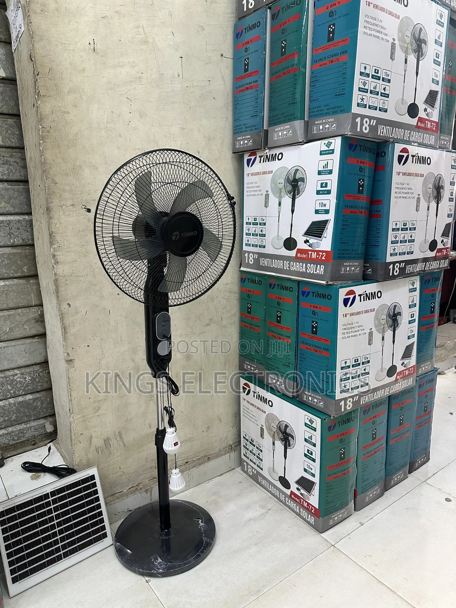 TIMO Solar Standing Fan