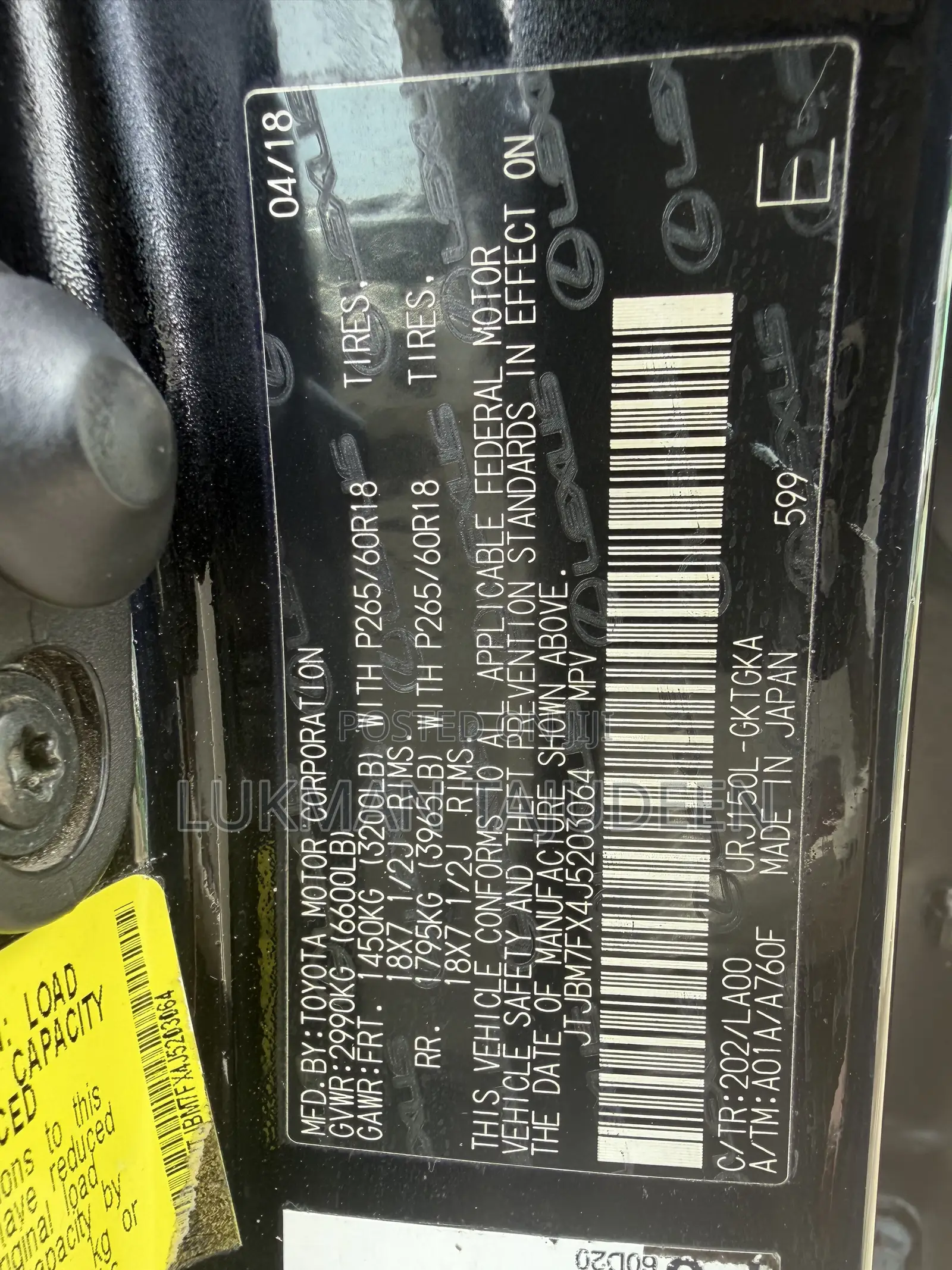 Lexus GX 460 Base 2018 Black