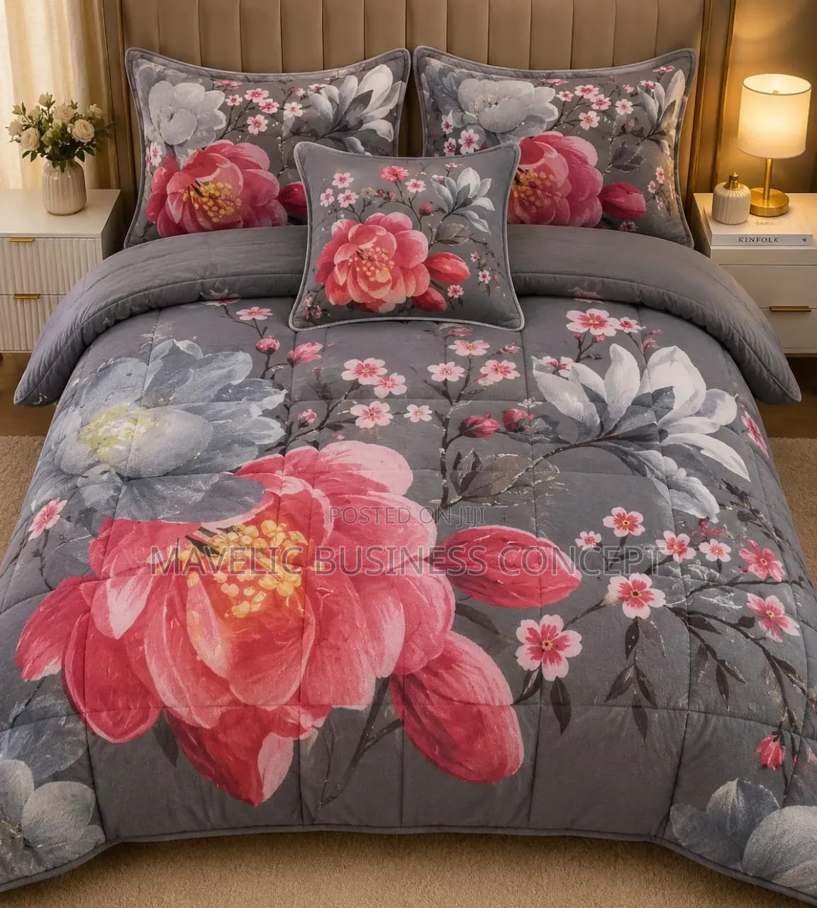 Duvet and Bedsheet With Pillowcases