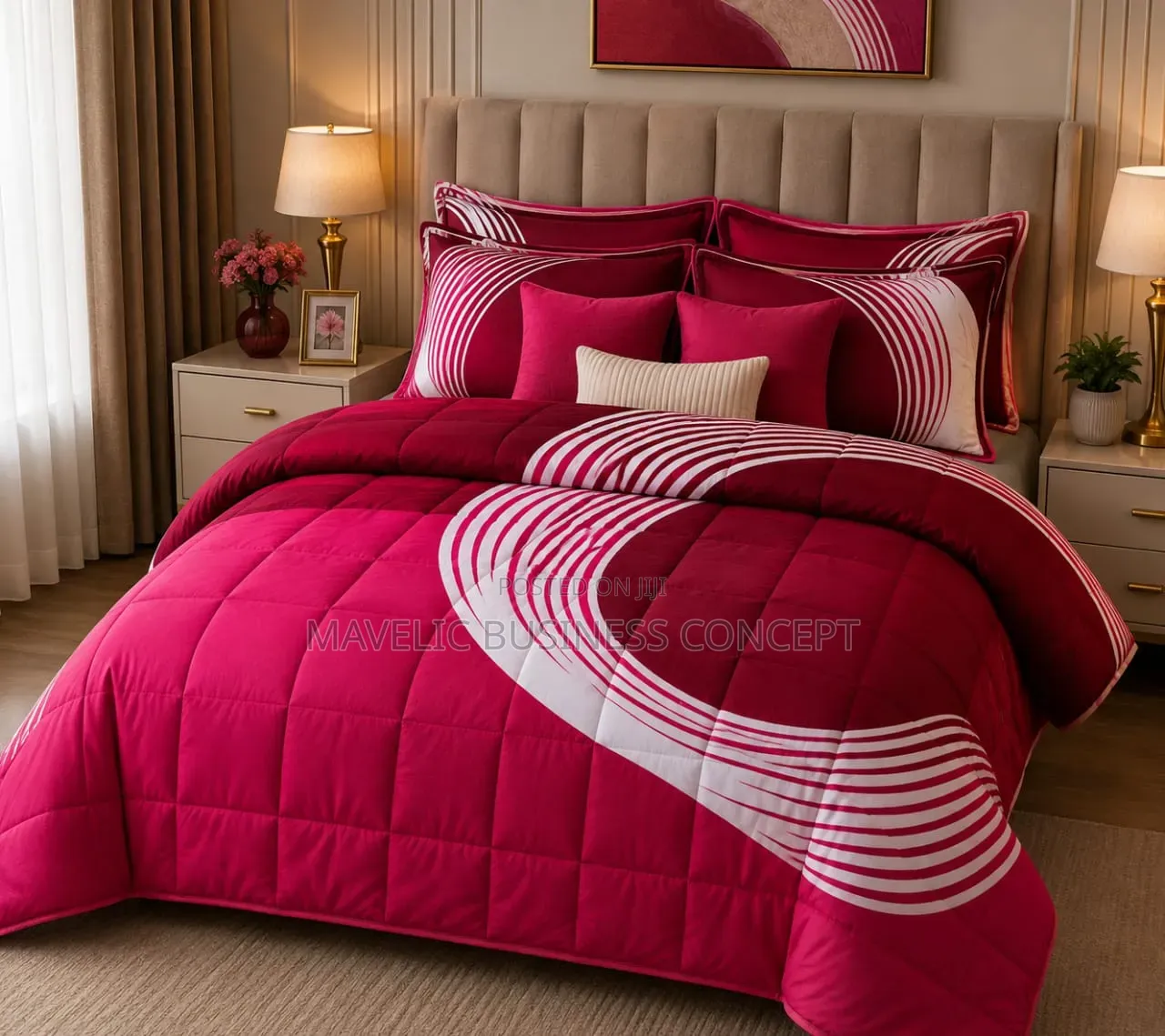 Duvet and Bedsheet With Pillowcases