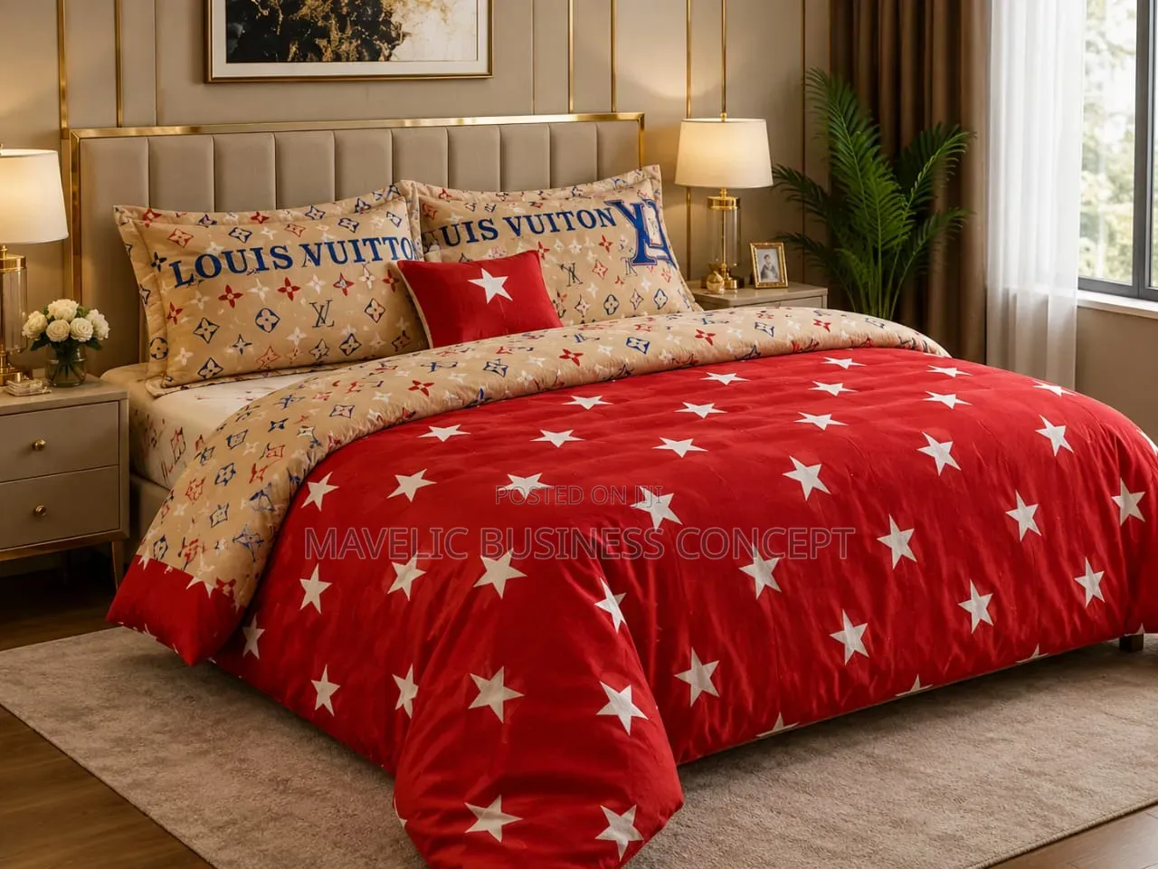 Duvet and Bedsheet With Pillowcases