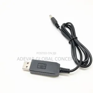 12V Multi-Voltage Adapter Boost Cable for Routers LED Lights, CCTV- V2