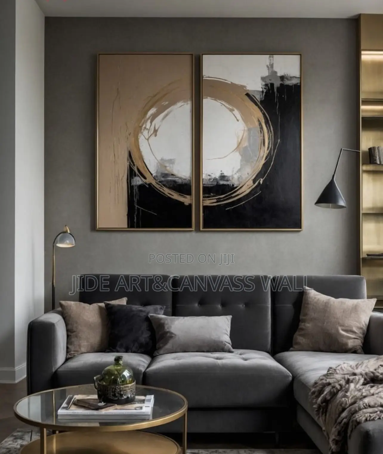 Split Modern Wall Canvass Art Decor