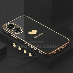 OPPO A78 4G Case Pouch Love Heart Soft Plating Phone Back Cover