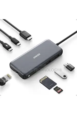 Anker USB-C Hub, 8-in-1 Multiport Ethernet Adapter With 4k Hdmi